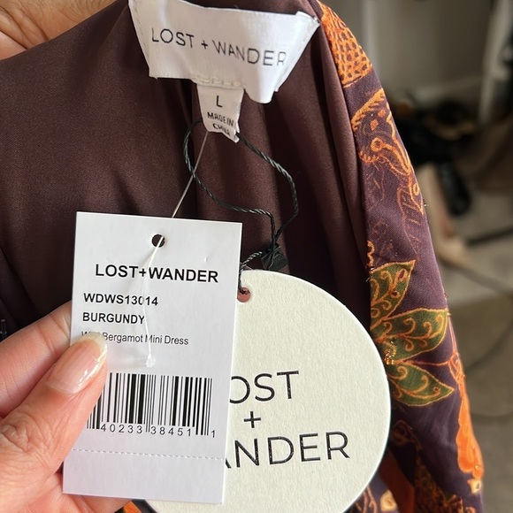 NWT Lost + Wander Wild Bergamot Mini Dress - Picture 6 of 6